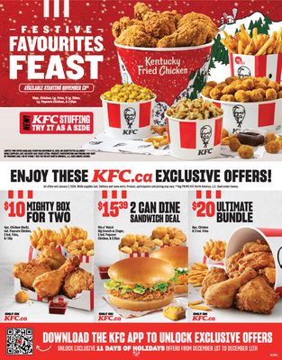 Restaurants offers | Festive Favourites Feast in KFC | 2023-11-13 - 2024-01-07