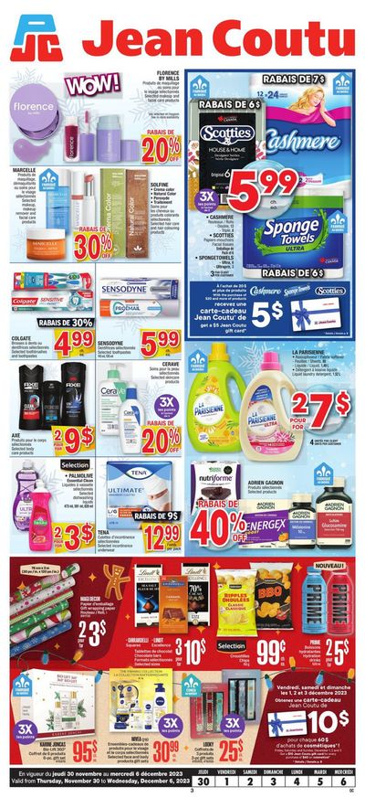 Pharmacy & Beauty offers in Ottawa | Weekly Flyer in Jean Coutu | 2023-11-30 - 2023-12-06