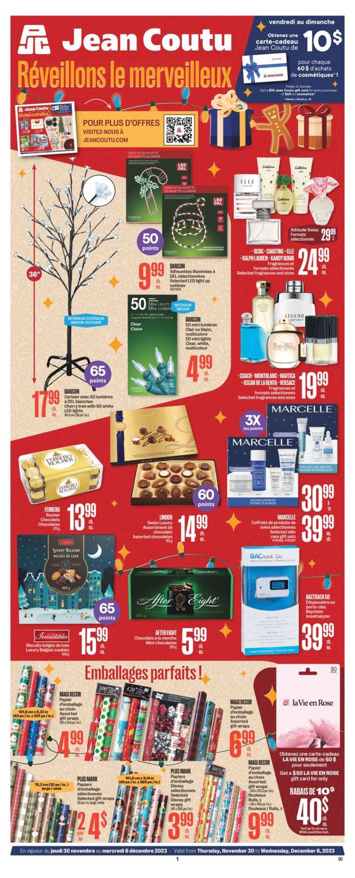 Jean Coutu catalogue in Quebec | Special Insert | 2023-11-30 - 2023-12-06