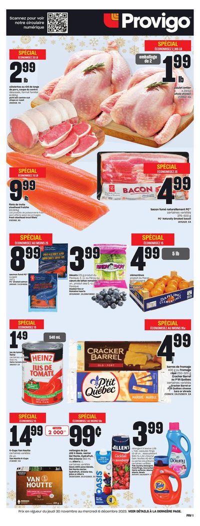 Grocery offers in Montreal | Weekly Flyer in Provigo | 2023-11-30 - 2023-12-06