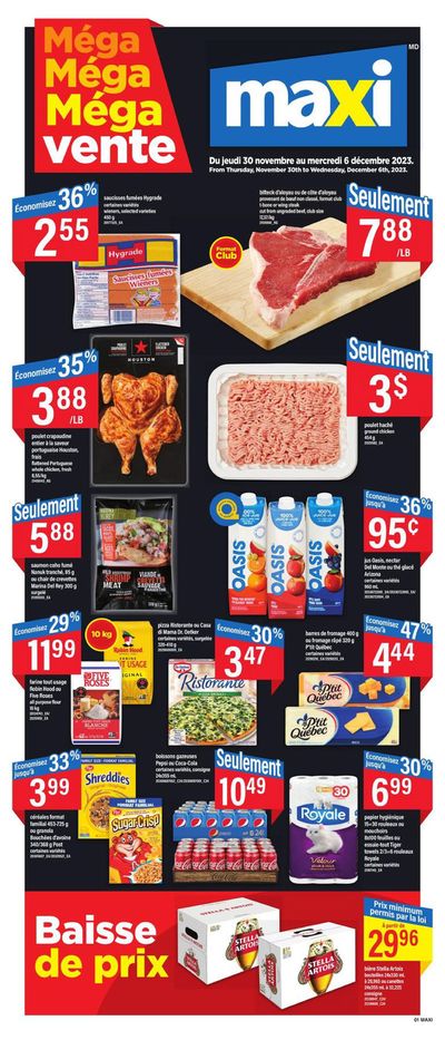 Grocery offers in Ottawa | Weekly Flyer -Hybris in Maxi | 2023-11-30 - 2023-12-06