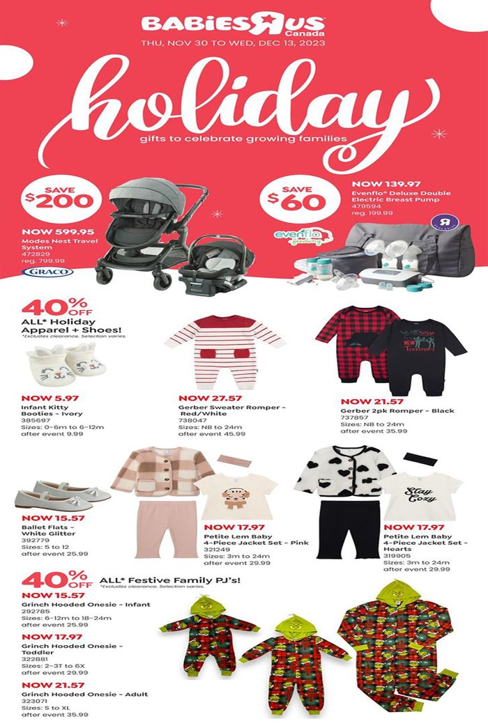 Toys R us catalogue in Vancouver | Babies"R"Us Flyer | 2023-12-01 - 2023-12-13