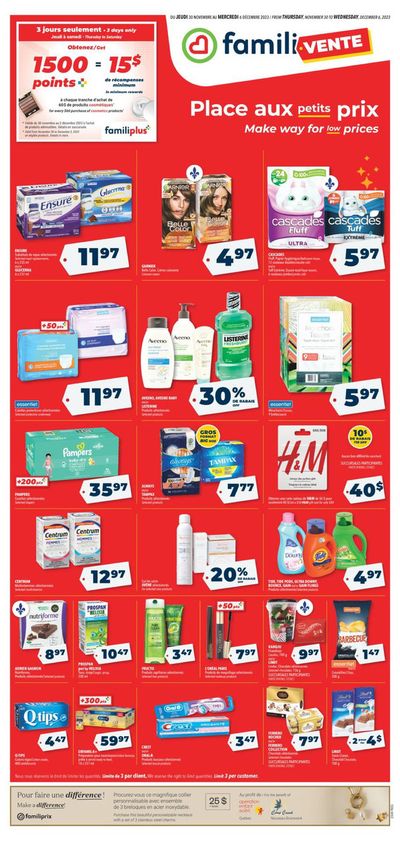 Pharmacy & Beauty offers in Ottawa | Circulaire in Familiprix | 2023-11-30 - 2023-12-06