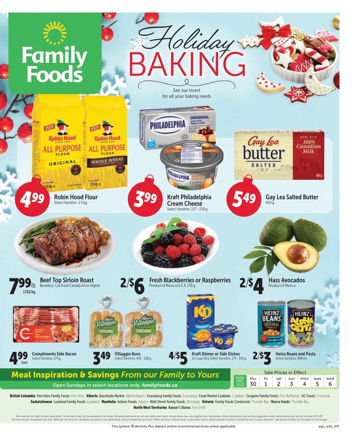 Family Foods catalogue in Edmonton | Family Foods weekly flyer | 2023-11-30 - 2023-12-06