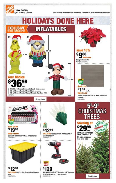 Home Depot catalogue | Weekly Flyer_CP | 2023-11-30 - 2023-12-06