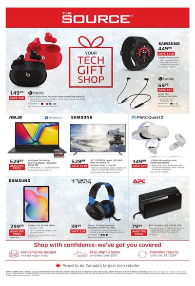 Electronics offers in Vancouver | Weekly Flyer in The Source | 2023-12-01 - 2023-12-06