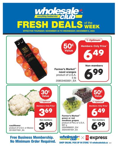 Wholesale Club catalogue | Wholesale Club Weekly ad | 2023-12-01 - 2023-12-06