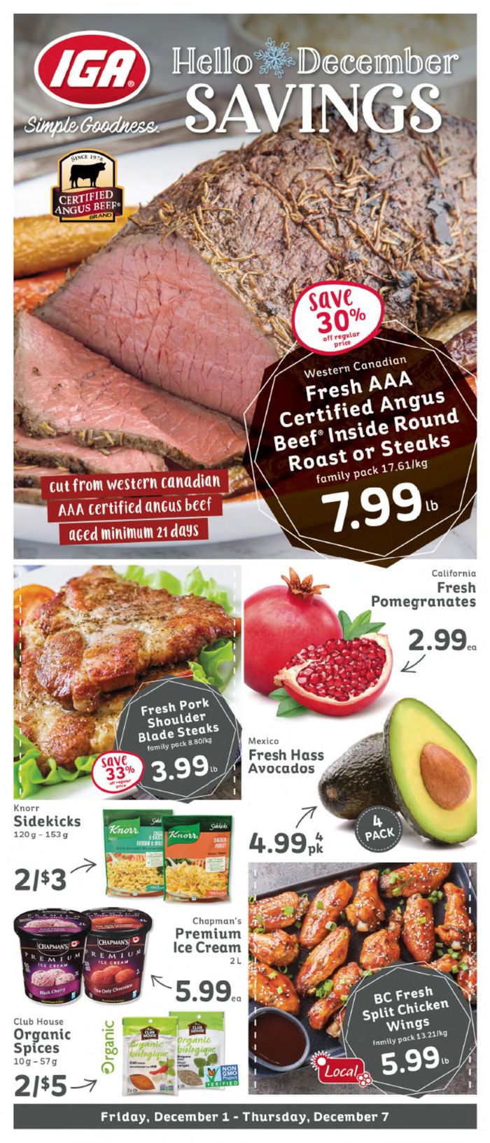 Market Place IGA catalogue in Vancouver | Market Place IGA weekly flyer | 2023-12-01 - 2023-12-07