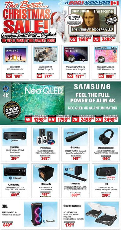 2001 Audio Video catalogue | 2001 Audio Video weekly flyer | 2023-12-01 - 2023-12-08