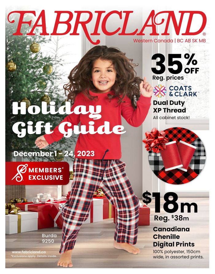 Fabricland catalogue in Toronto | West Flyer | 2023-12-04 - 2023-12-24