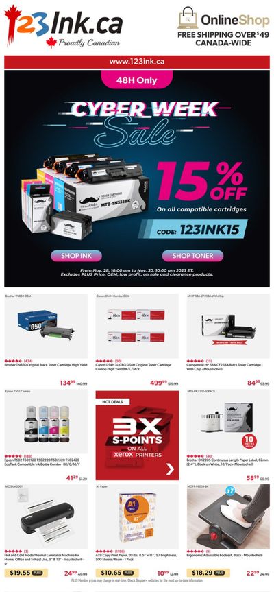 123Ink catalogue | Cyber Week Sale | 2023-12-04 - 2023-12-05