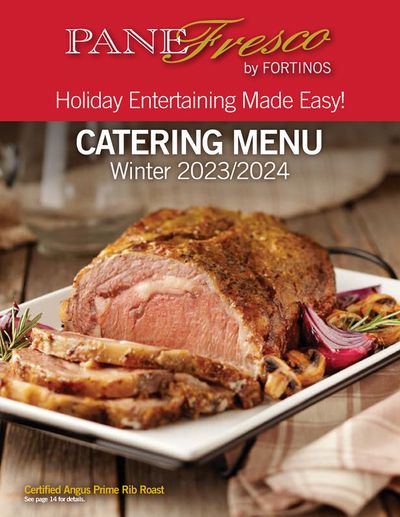 Fortinos catalogue | Catering Menu | 2023-12-26 - 2024-03-31
