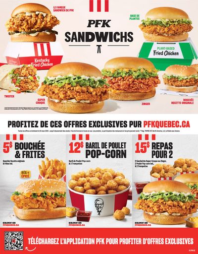 Restaurants offers in Montreal | KFC NEW MENU in KFC | 2024-01-16 - 2024-03-24