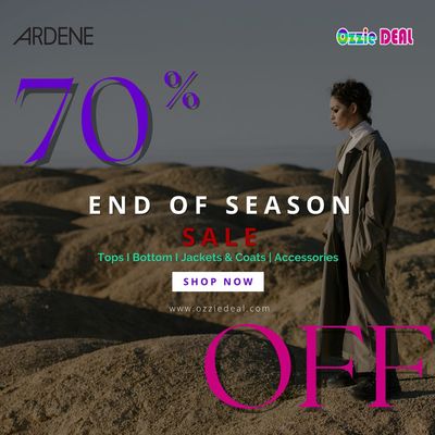Clothing, Shoes & Accessories offers in Hamilton | End Of Season Sale in Ardene | 2024-01-22 - 2024-02-22