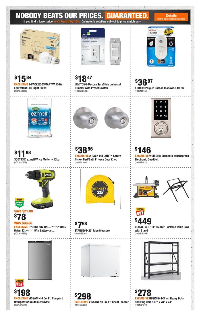 Home Depot Burlington 3050 Davidson Court Flyers & Phone numbers