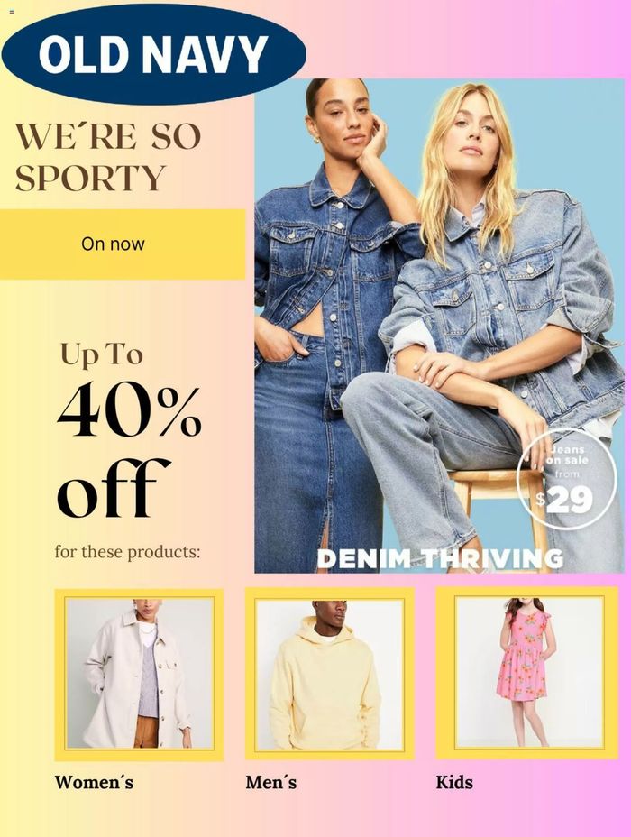 Old Navy catalogue | Up To 40% Off | 2024-01-30 - 2024-02-23