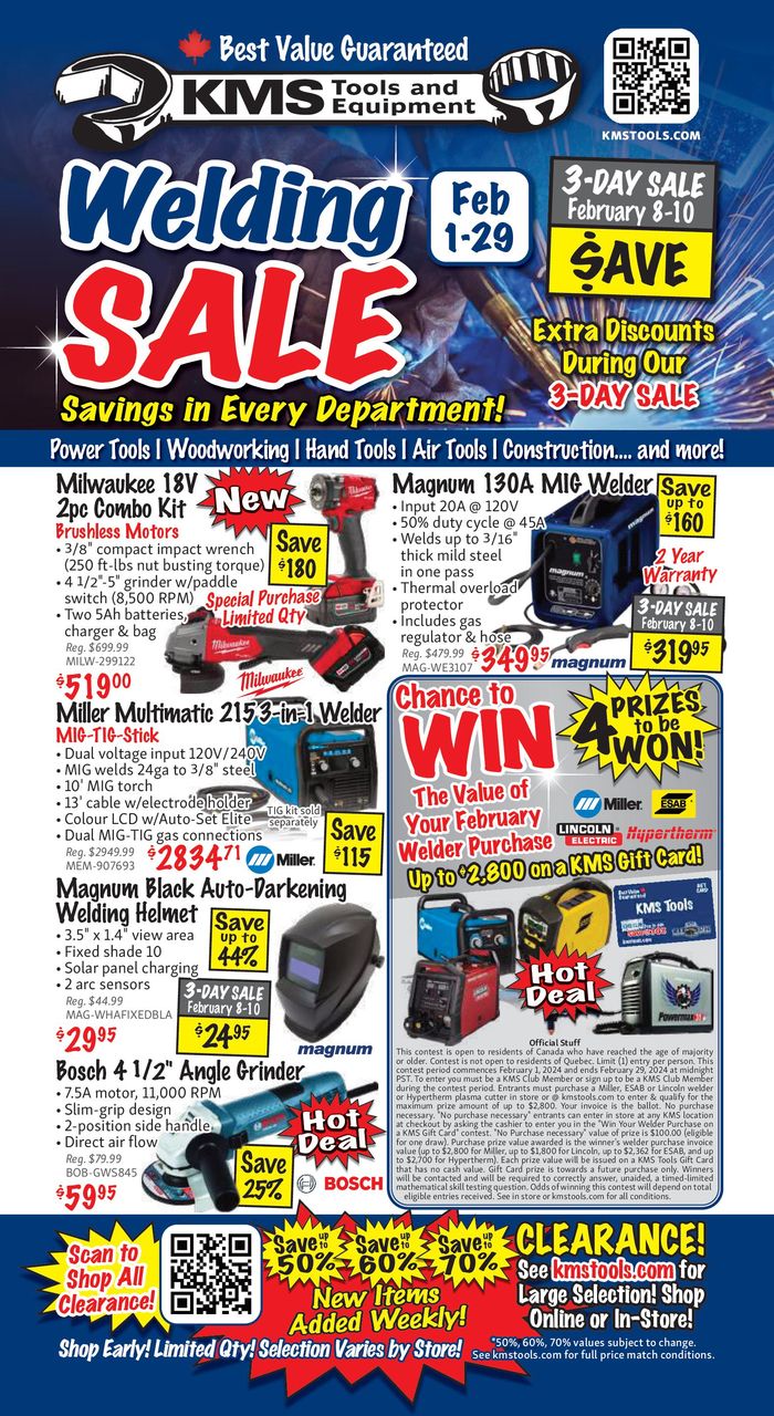 KMS Tools catalogue in Vancouver | KMS Tools February 2024 Welding Sale | 2024-02-02 - 2024-02-29