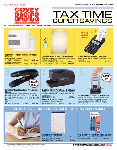 Home & Furniture offers in Calgary | Tax Time Super Savings in Covey Basics | 2024-02-02 - 2024-02-29