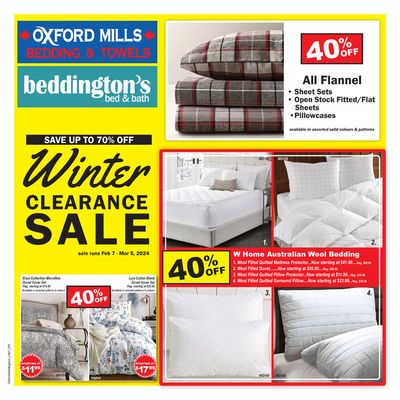 Home & Furniture offers | Winter Clearance Sale in Beddington's | 2024-02-07 - 2024-03-05