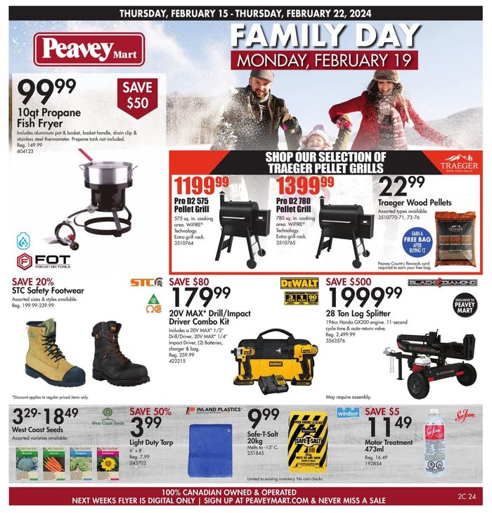 Peavey Mart catalogue in St. Catharines | Family Day Flyer | 2024-02-15 - 2024-02-22