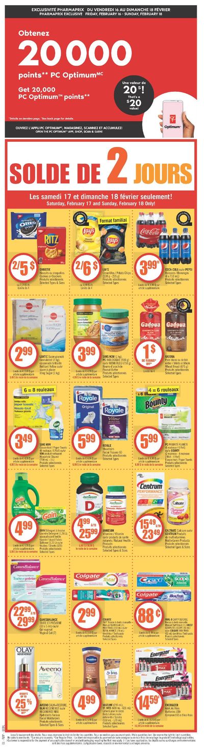 Grocery offers in Mississauga | Solde De 2 Jours in Shoppers Drug Mart | 2024-02-17 - 2024-02-22