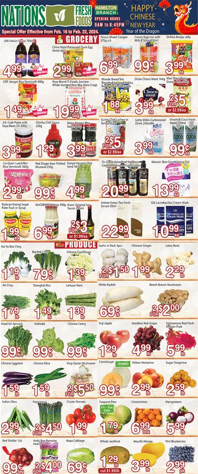 Grocery offers in Hamilton | Year Of Dragon in Nations Fresh Foods | 2024-02-16 - 2024-02-22