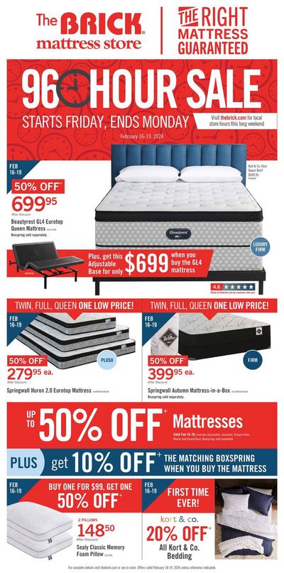 The Brick catalogue in Fort McMurray | The Right Mattress Guaranteed | 2024-02-16 - 2024-02-28