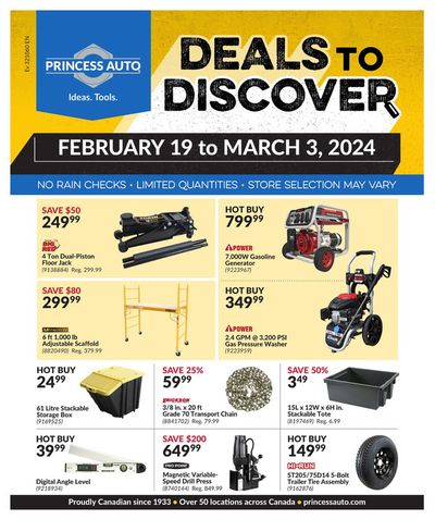 Garden & DIY offers in Richmond Hill | Deals To Descover in Princess Auto | 2024-02-19 - 2024-03-03