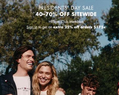 Luxury Brands offers | Presidents' Day Sale in Tommy Hilfiger | 2024-02-19 - 2024-02-29