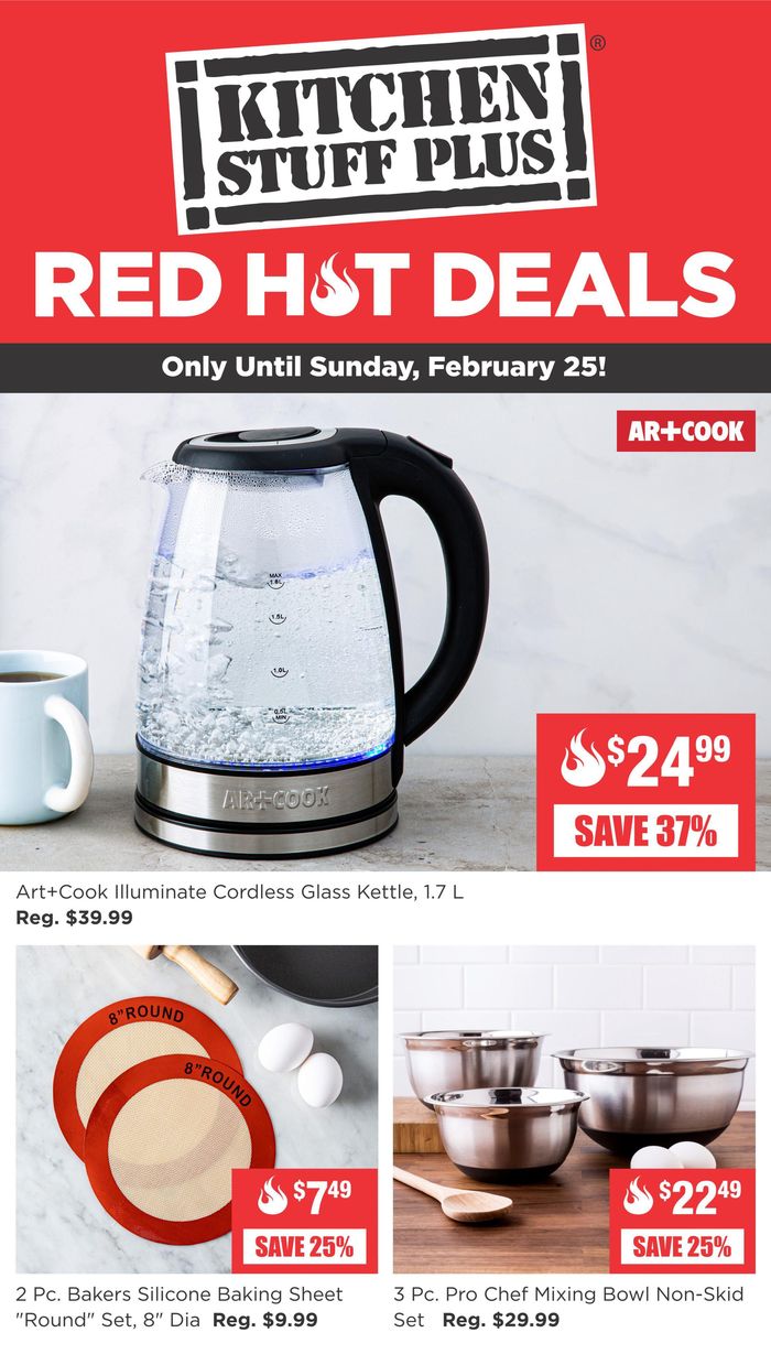 Kitchen Stuff Plus catalogue | Red Hot Deals | 2024-02-19 - 2024-02-25