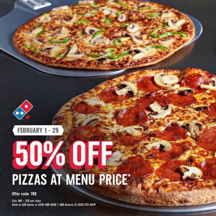 Domino's Pizza catalogue | 50% Off | 2024-02-19 - 2024-02-29