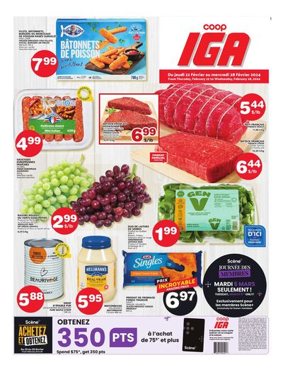 Grocery offers in Gatineau | Coop IGA Extra in IGA Extra | 2024-02-22 - 2024-02-28