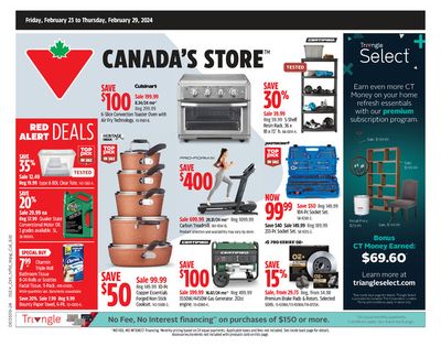 Canadian Tire catalogue in Oakville | Red Alert Deals | 2024-02-23 - 2024-02-29