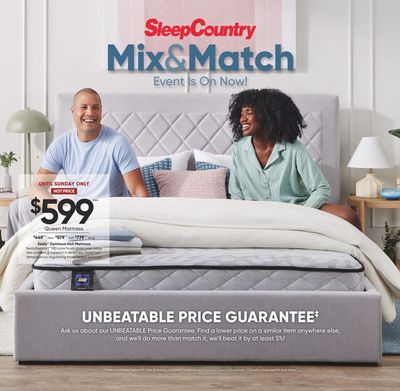 Home & Furniture offers in Gatineau | Mix & Match Event in Sleep Country | 2024-02-21 - 2024-02-25