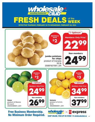 Wholesale Club catalogue in Montreal | Fresh Deals Of The Week | 2024-02-22 - 2024-02-28