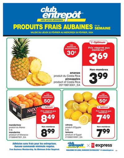 Grocery offers in Mississauga | Produits Frais Aubaines in Wholesale Club | 2024-02-22 - 2024-02-28