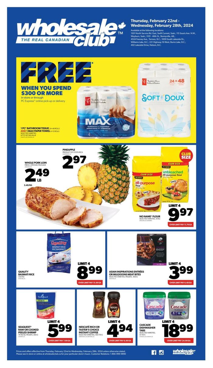 Wholesale Club catalogue in Montreal | Wholesale Club Weekly Flyer | 2024-02-22 - 2024-02-28
