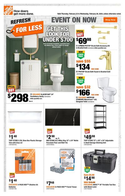 Home Depot catalogue in Vaughan | Refresh For Less | 2024-02-22 - 2024-02-28