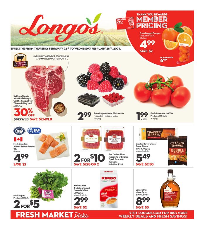 Longo's catalogue in Kitchener | Fresh Market Picks | 2024-02-22 - 2024-02-28