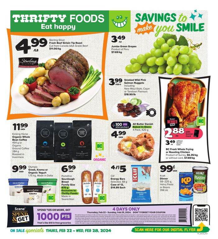 Thrifty Foods catalogue in Vancouver | Savings To Make You Smile | 2024-02-22 - 2024-02-28
