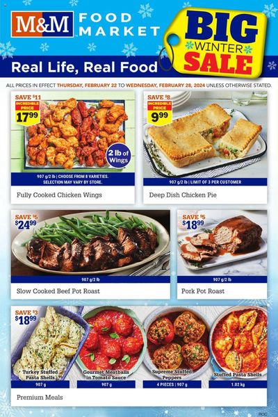 Grocery offers in Calgary | Big Winter Sale in M&M Meat Shops | 2024-02-22 - 2024-02-28