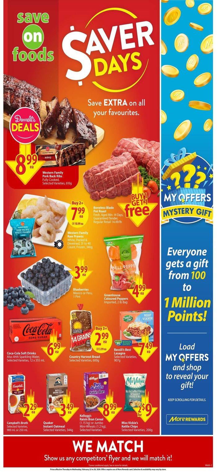 Save on Foods catalogue | Save on Foods Saver Days | 2024-02-22 - 2024-02-28