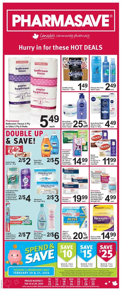 Pharmacy & Beauty offers in Edmonton | Hurry Un For These Hot Deals in Pharmasave | 2024-02-23 - 2024-02-29