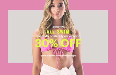 Clothing, Shoes & Accessories offers in Winnipeg | All Swim 30% Off in Ardene | 2024-02-23 - 2024-03-23