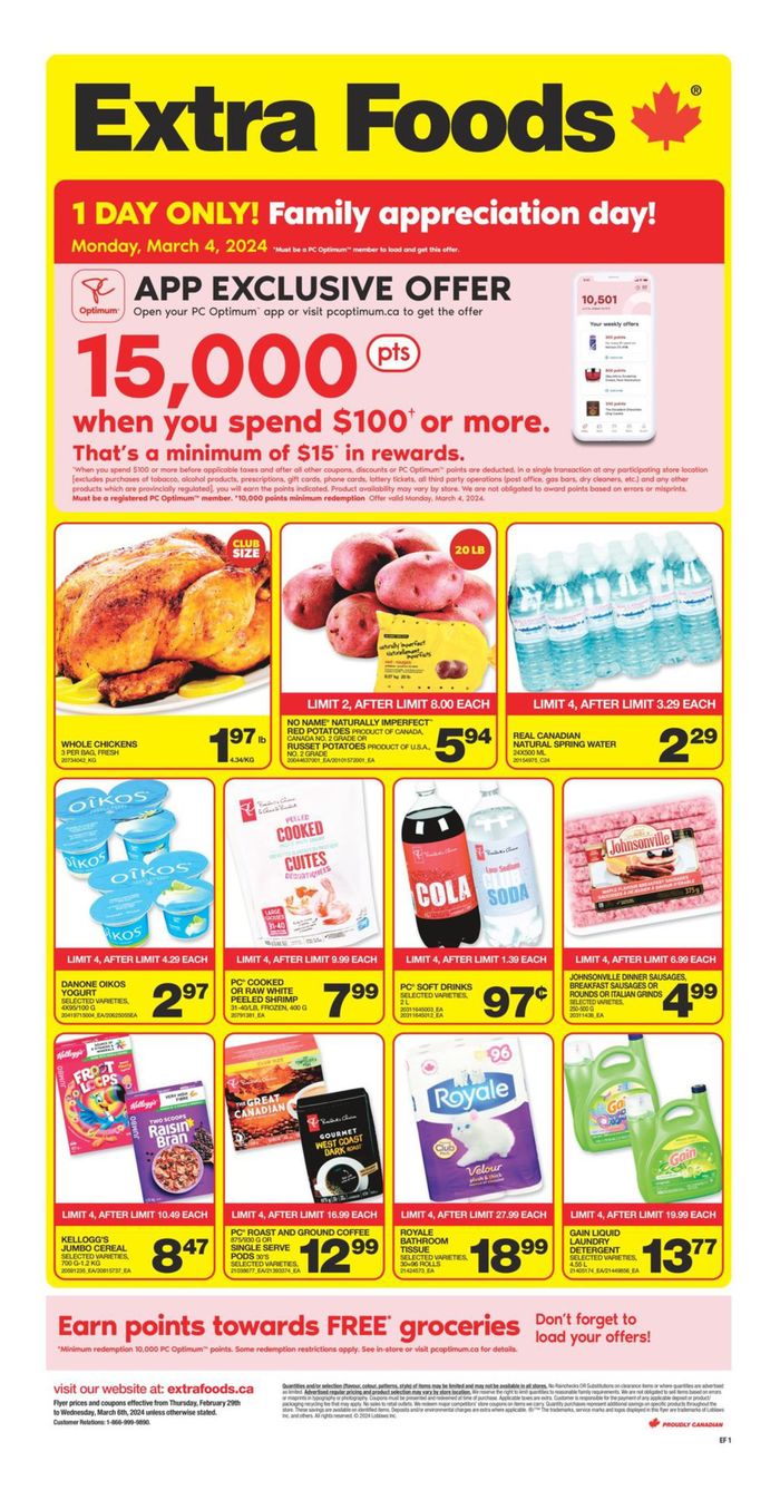 Extra Foods catalogue in Winnipeg | Weekly Flyer | 2024-02-29 - 2024-03-06