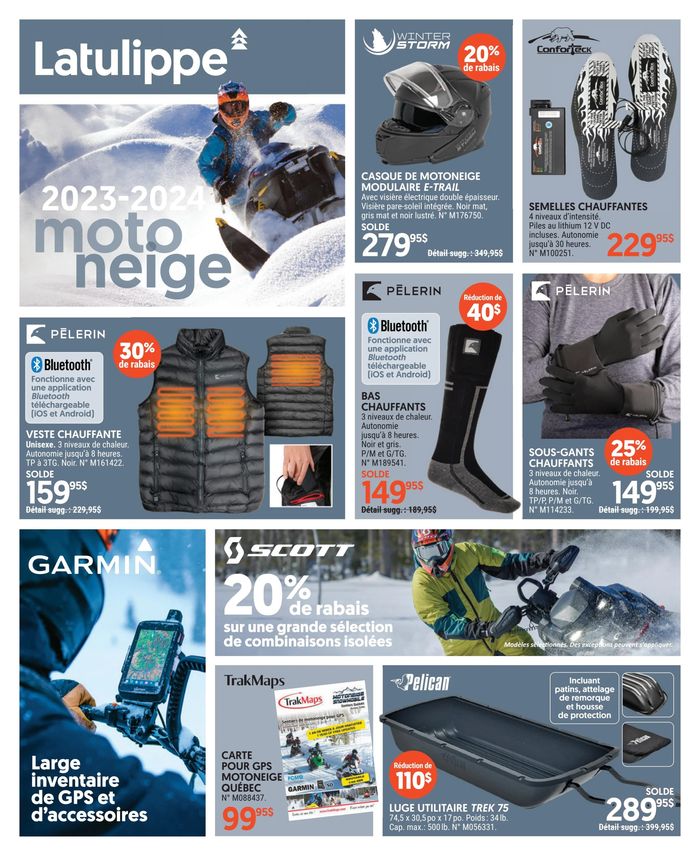 Latulippe catalogue in Quebec | Snowmobile Flyer 2023-2024 | 2023-11-07 - 2024-11-07