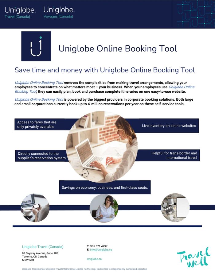 Uniglobe catalogue in Vancouver | Online Booking Tool | 2024-01-15 - 2024-12-31