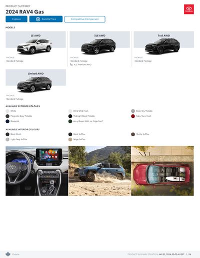 Toyota catalogue in Kitchener | Toyota RAV4 | 2024-01-22 - 2025-01-22
