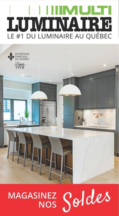 Home & Furniture offers in Quebec | Multi Luminaire Specials in Multi Luminaire | 2024-01-22 - 2024-07-02