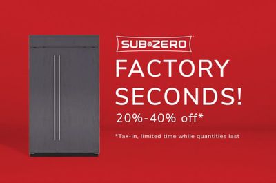 Home & Furniture offers in Oakville | Factory Seconds 20-40% Off in Goemans Appliances | 2024-02-29 - 2024-03-29